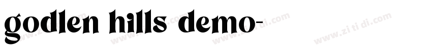 godlen hills demo字体转换
